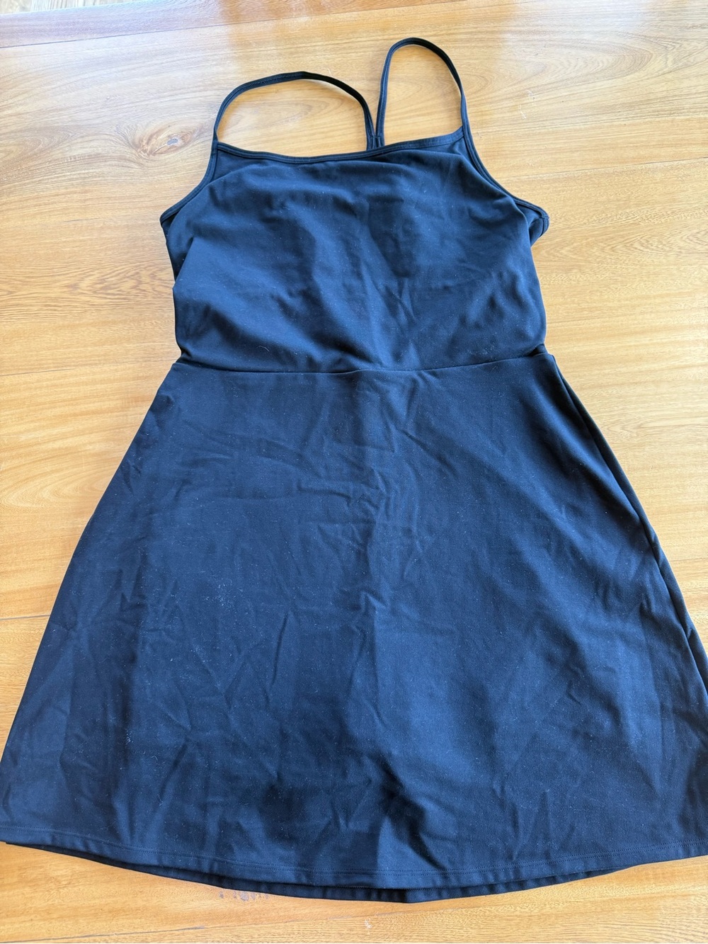 GAP Black Spaghetti-Strap Mini Dress